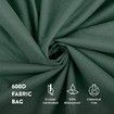 Christmas Tree Storage Bag Waterproof Durable Dual Zipper Reinforced Handles Black Large Tree 165 x 38 x 76cm Green