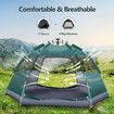 5 Man Beach Tent Shelter Camping Pop Up Instant Dome Family Shade Hiking Sun Rain Picnic Outdoor Waterproof 270x270x150cm Green