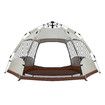 5 Person Pop Up Tent Beach Shelter Camping Instant Dome Family Shade Hiking Sun Rain Picnic Outdoor Waterproof 270x270x150cm Creamy white