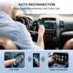 Android Auto Wireless Adapter for OEM Factory Wired Android Auto Cars Plug & Play Wireless Android Auto Dongle for Android Phones Converts Wired Android Auto to Wireless