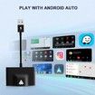 Android Auto Wireless Adapter for OEM Factory Wired Android Auto Cars Plug & Play Wireless Android Auto Dongle for Android Phones Converts Wired Android Auto to Wireless