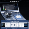 CarPlay Wireless Adapter for Factory Wired CarPlay Upgrade Plug & Play Wireless CarPlay Dongle Converts Wired to Wireless Fast and Easy Use Fit for Cars from 2015 & iPhone iOS 10+