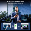 CarPlay Wireless Adapter for Factory Wired CarPlay Upgrade Plug & Play Wireless CarPlay Dongle Converts Wired to Wireless Fast and Easy Use Fit for Cars from 2015 & iPhone iOS 10+