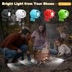 2Pcs Headlights for croc shoes, light up croc charms for Dog Walking, Camping, IPX5 Waterproof, Ultra Bright and Long Lasting Color white