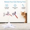 Interactive Cat Toy, 360 Degree Rotating Automatic Cat Toys with Sensor Switch