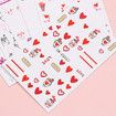 5pcs Sheets Nail Art Stickers Decals Self-Adhesive Holiday Xmas Snowflake Nail Art Manicure