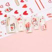 5pcs Sheets Nail Art Stickers Decals Self-Adhesive Holiday Xmas Snowflake Nail Art Manicure