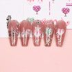 5pcs Sheets Nail Art Stickers Decals Self-Adhesive Holiday Xmas Snowflake Nail Art Manicure