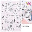 5pcs Sheets Nail Art Stickers Decals Self-Adhesive Holiday Xmas Snowflake Nail Art Manicure
