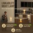 Rechargeable Night Lights with Dusk to Dawn & Motion Sensors for Bathroom Hallway Bedroom Kids Room Kitchen-1 Pack