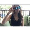 Bluetooth Sunglasses,Voice Control and Open Ear Style Smart Glasses Listen Music and Calls,Bluetooth Audio Glasses and IP44 Waterproof (Blue)