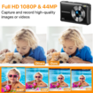 Digital Camera,FHD 1080P Digital Camera for Kids Video Camera with 16X Digital Zoom,Compact Point and Shoot Camera Portable Small Camera (Black)