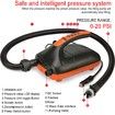 Electric SUP Air Pump 12V Car Connector Air Inflator, Intelligent Dual Stage Inflation & Deflation Function, Paddle Board Pump for Boats, Inflatable Stand Up Paddle Boards