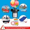 Electric Air Pump Portable Quick-Fill Air Pump with 3 Nozzle for Outdoor Camping, Inflatable Cushions, Air Mattress Beds, Boats, Swimming Ring