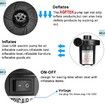 Electric Air Pump Portable Quick-Fill Air Pump with 3 Nozzle for Outdoor Camping, Inflatable Cushions, Air Mattress Beds, Boats, Swimming Ring