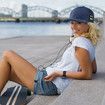 Hat with Bluetooth Speaker Adjustable Hat Wireless Smart Speakerphone Cap for Outdoor Sport Baseball Cap(Blue)