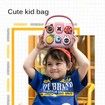 Children DIY Bag Versatile Children Tote Small Kids Messenger Bag School Bag Lunch Box Carrier with 5 Buckle Stickers Detachable