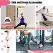 Resistance Bands with Handles for Women, 5 Level Exercise Bands Workout Bands Pink
