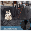 Dog Car Seat Cover for Back Seat,600D Scratch-Resistant Dog Seat Covers for Automobiles with Mesh Window