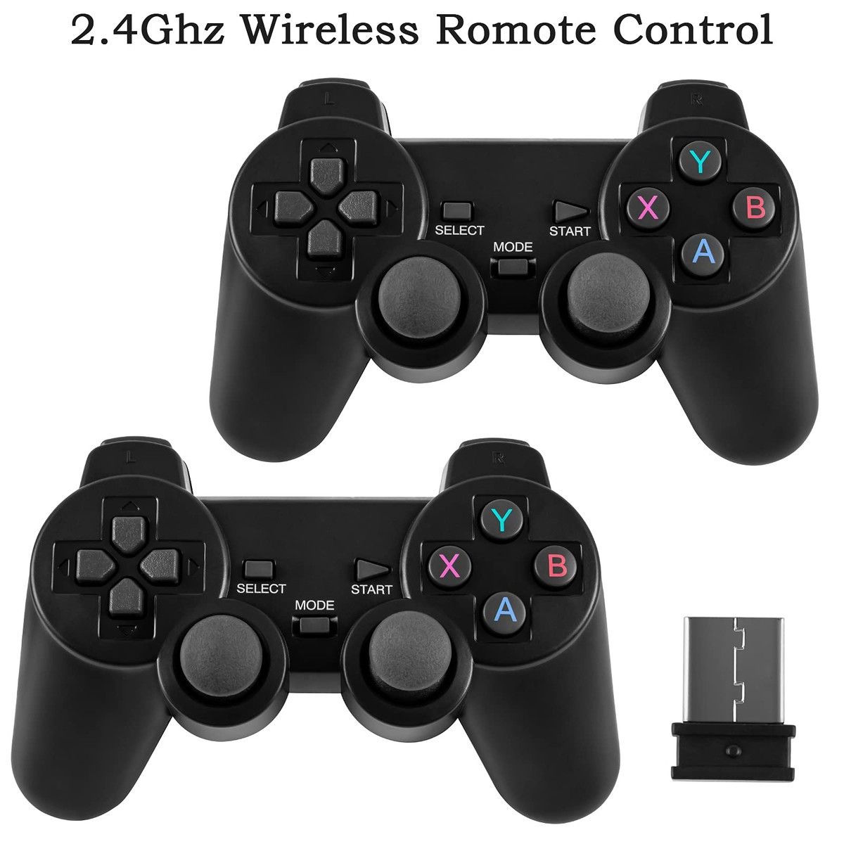 Wireless Retro Game Console 4K High Definition HDMI Output 10000+ Games 9 Classic Emulators Dual 24G Controllers 64G TV Gaming System Nostalgic Entertainment
