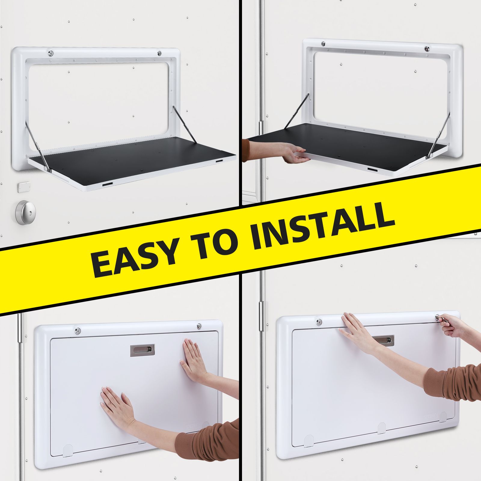 RV Wall Camper Table Folding Picnic Caravan Camping Exterior Mount