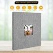 40PAGES Photo Album Self Adhesive Magnetic Scrapbook Photo Albums Family Wedding Family 26*28CM Grey