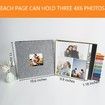 40PAGES Photo Album Self Adhesive Magnetic Scrapbook Photo Albums Family Wedding Family 26*28CM Grey