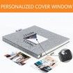 40PAGES Photo Album Self Adhesive Magnetic Scrapbook Photo Albums Family Wedding Family 26*28CM Grey
