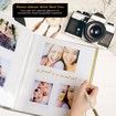 40PAGES Photo Album Self Adhesive Magnetic Scrapbook Photo Albums Family Wedding Family 26*28CM Grey