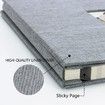 40PAGES Photo Album Self Adhesive Magnetic Scrapbook Photo Albums Family Wedding Family 26*28CM Grey