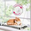 Cat Window Perch HANGING Hammock Window Seat Suction Cups Extra Large Sturdy Cat Bed Cat Resting Seat
