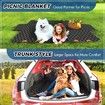 5in1 Dog Car Seat Cover for Back Seat Scratchproof Nonslip Car Pet Seat Cover Mesh Visual Window Car Seat Protector Pet with Belt 137*149cm