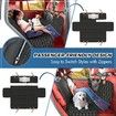 5in1 Dog Car Seat Cover for Back Seat Scratchproof Nonslip Car Pet Seat Cover Mesh Visual Window Car Seat Protector Pet with Belt 137*149cm