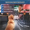 5in1 Dog Car Seat Cover for Back Seat Scratchproof Nonslip Car Pet Seat Cover Mesh Visual Window Car Seat Protector Pet with Belt 137*149cm