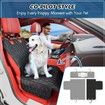 5in1 Dog Car Seat Cover for Back Seat Scratchproof Nonslip Car Pet Seat Cover Mesh Visual Window Car Seat Protector Pet with Belt 137*149cm