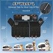 5in1 Dog Car Seat Cover for Back Seat Scratchproof Nonslip Car Pet Seat Cover Mesh Visual Window Car Seat Protector Pet with Belt 137*149cm