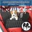 5in1 Dog Car Seat Cover for Back Seat Scratchproof Nonslip Car Pet Seat Cover Mesh Visual Window Car Seat Protector Pet with Belt 137*149cm