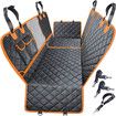 Dog Seat Covers with Mesh Visual Window Nonslip Pet Seat Cover for Back Seat Washable Dog Hammock for Cars Trucks and SUVs 137*147cm