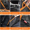 Dog Seat Covers with Mesh Visual Window Nonslip Pet Seat Cover for Back Seat Washable Dog Hammock for Cars Trucks and SUVs 137*147cm