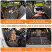Dog Seat Covers with Mesh Visual Window Nonslip Pet Seat Cover for Back Seat Washable Dog Hammock for Cars Trucks and SUVs 137*147cm