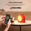 Divoom Planet-9 Smart Mood Lamp, Cordless Table Lamp with Programmable RGB LED for Bedroom Gaming Room Office-Red