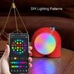 Divoom Planet-9 Smart Mood Lamp, Cordless Table Lamp with Programmable RGB LED for Bedroom Gaming Room Office-Red