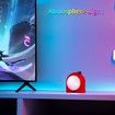 Divoom Planet-9 Smart Mood Lamp, Cordless Table Lamp with Programmable RGB LED for Bedroom Gaming Room Office-Red