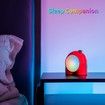 Divoom Planet-9 Smart Mood Lamp, Cordless Table Lamp with Programmable RGB LED for Bedroom Gaming Room Office-Red