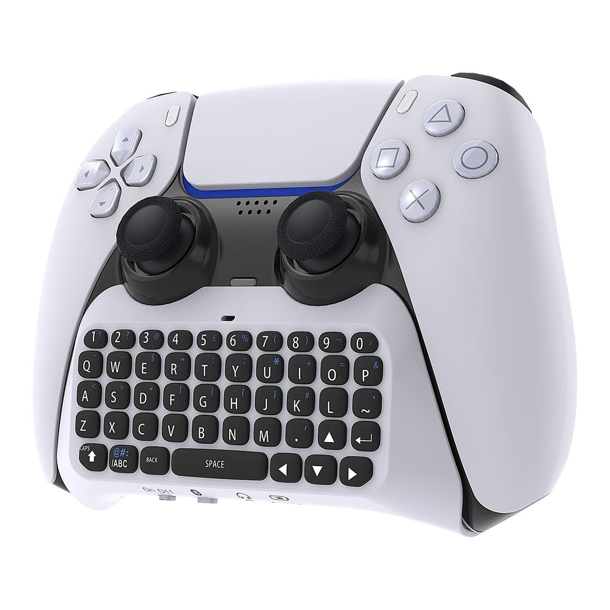 Wireless Controller Keyboard for PS5 Bluetooth with Audio Jack for PS 5 Voice Chat Board for Messaging Gaming Live Chat