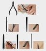 15pcs Nail Clippers Stainless Steel Pedicure Kit Nail File Sharp Nail Scissors and Clipper Manicure Kit Fingernails Toenails