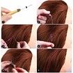 Hair Extension Tinsel with Tool 12 Colors 120cm Hair Extension Tinsel Kit Glitter Hair Accessories for Christmas New Year Halloween Cosplay Party