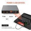 Portable Solar Panel Off Grid Charger Camping System Folding for Generator Homes Caravan RV Power Station Foldable USB DC Output