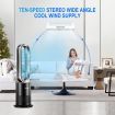 Tower Fan Heater Bladeless Oscillation 4 In 1 Electric Hot Cool Air HEPA Filter Plasma Disinfection Purifier