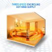 Tower Fan Heater Bladeless Oscillation 4 In 1 Electric Hot Cool Air HEPA Filter Plasma Disinfection Purifier